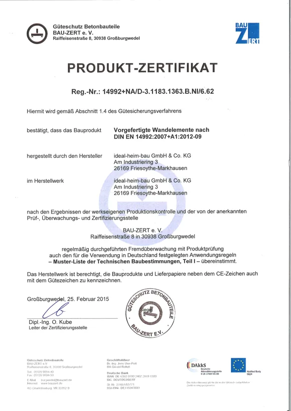 Produkt-Zertifikat 04 – Archivdokument